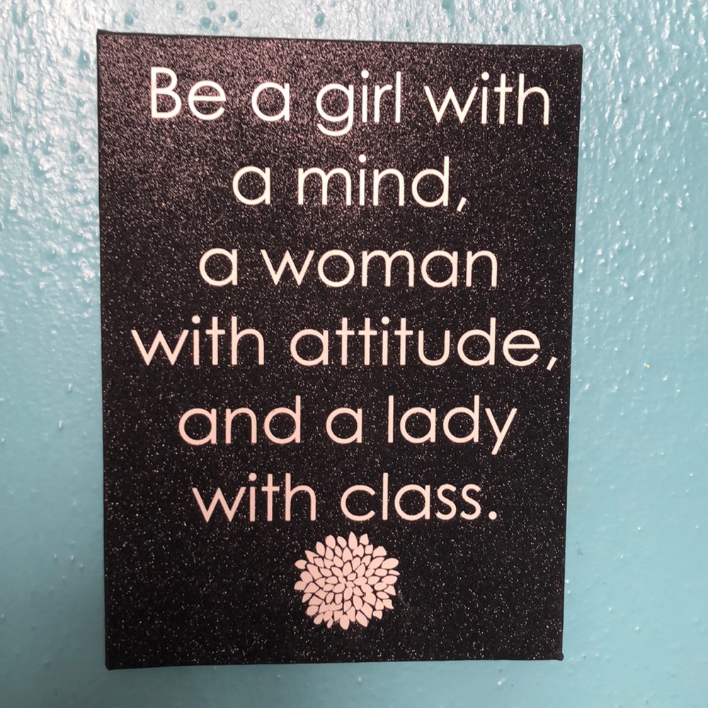Black Glitter Wall Art